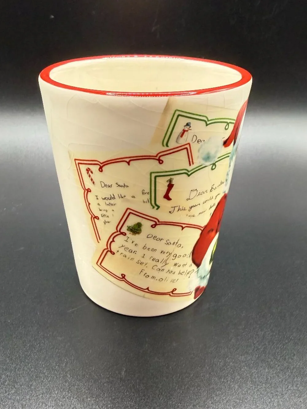 Williams Sonoma 'Letters to Santa'  Christmas Mug